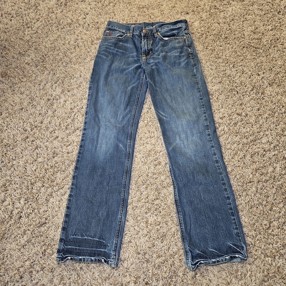 Polo Ralph Lauren Straight Leg Jeans Boys Youth Size 14 Med Wash Blue